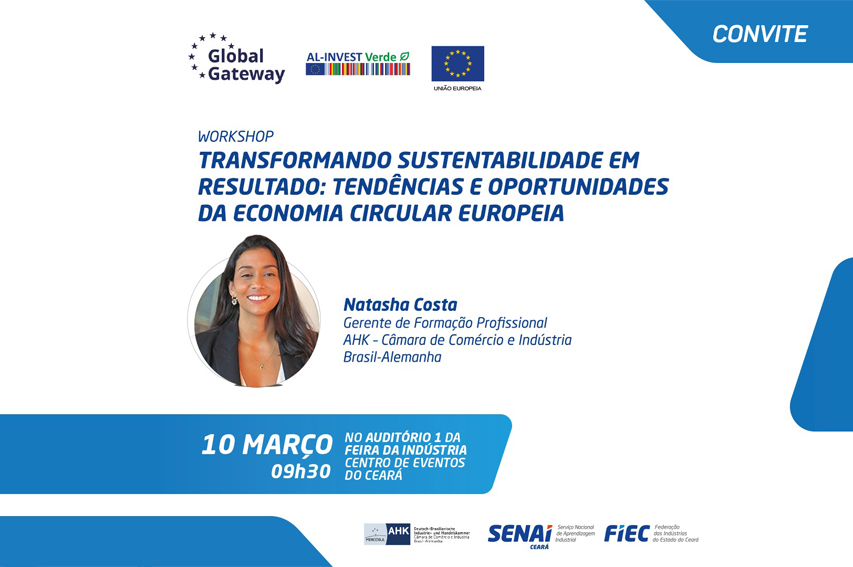 Feira da Indústria da FIEC destaca por meio do AL-INVEST caminhos para ampliar exportações à Europa