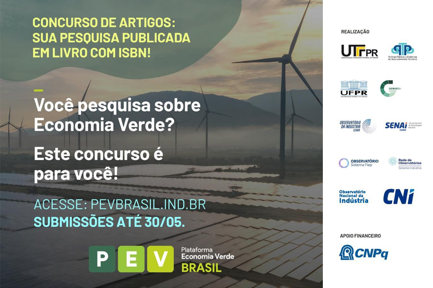 Plataforma Economia Verde Brasil abre chamada nacional de artigos científicos sobre indústria sustentável