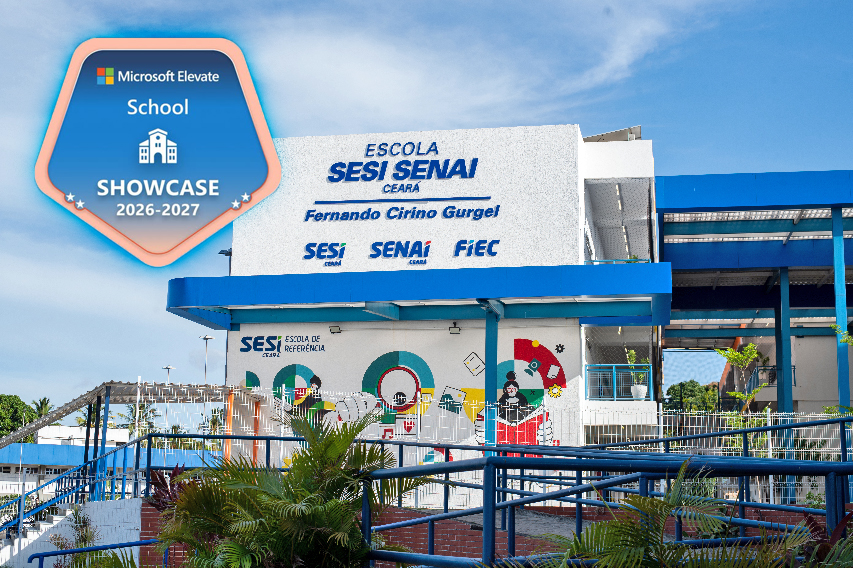 SESI Ceará renova certificação Microsoft Showcase School em todas as escolas e conquista 2º lugar nacional em professores certificados