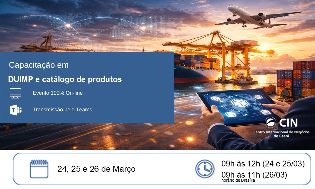 CIN abre inscrições para curso sobre novo processo de importação com foco na DUIMP
