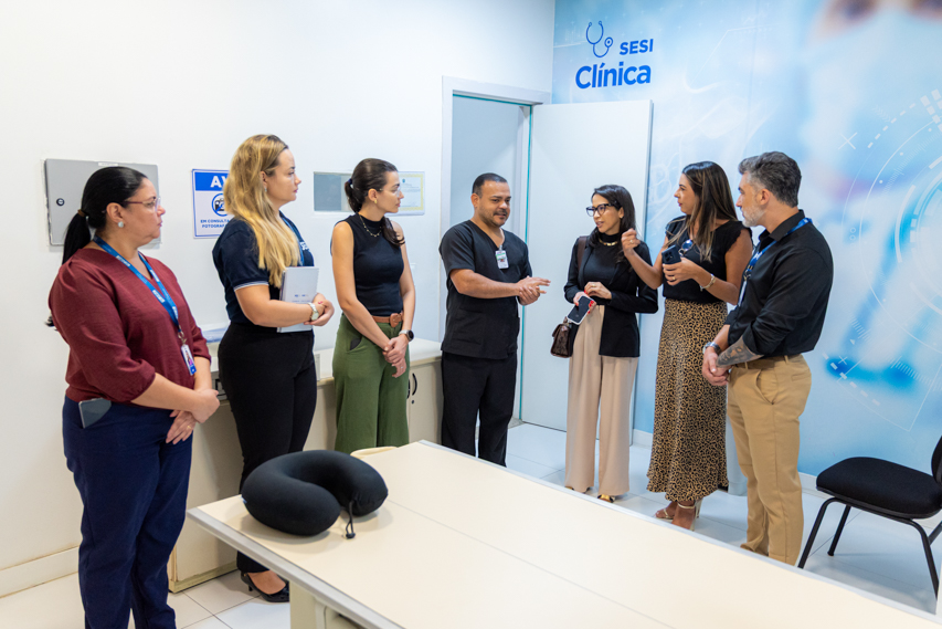 SESI Ceará recebe equipe do SESI Goiás para intercâmbio de boas práticas em Saúde e Segurança para a Indústria