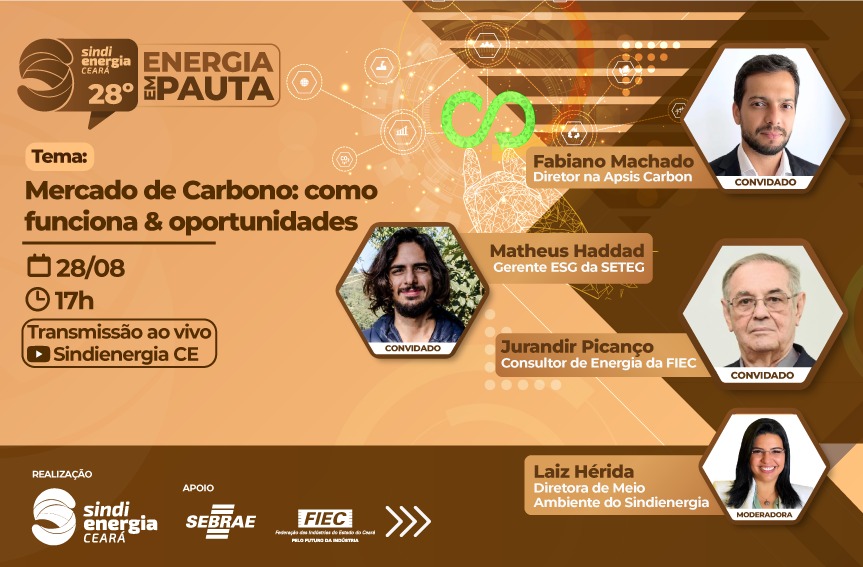 28° Energia em Pauta abordará como funciona o mercado de carbono e suas oportunidades 