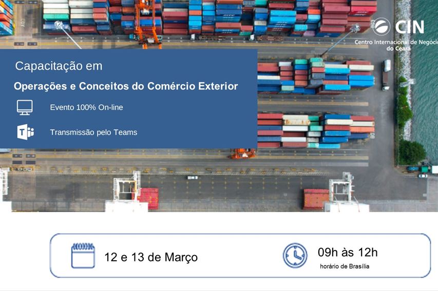 CIN abre inscrições para o curso "Operações e Conceitos do Comércio Exterior"