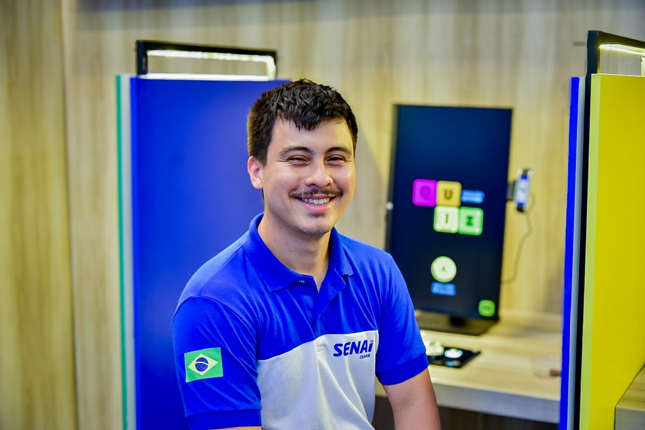 William Alencar, estudante Eletrotécnica no SENAI Barra do Ceará