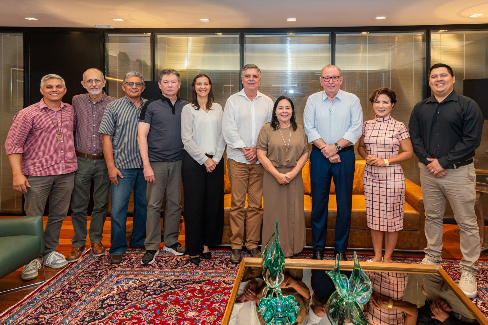 Em visita à FIEC, Condomínio Espiritual Uirapuru e Instituto Promover apresentam projetos institucionais em homenagem aos 25 anos da entidade