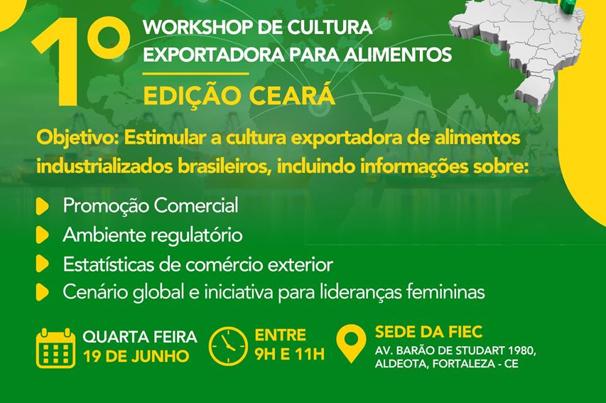 Workshop de Cultura Exportadora para Alimentos no Ceará